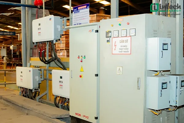 Thiết bị lắp đặt dự án điện mặt trời tại Prime – Vĩnh Phúc